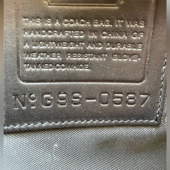 COACH Black Leather Computer / Laptop Brief Case - Picture 10 of 10